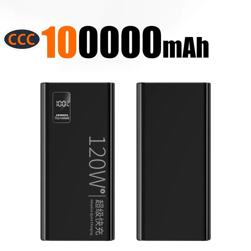 Oneplus 50000mAh High Capacity Power Bank120W Super Fast Charging Portable External Battery Powerbank For iphone Samsung Huawei
