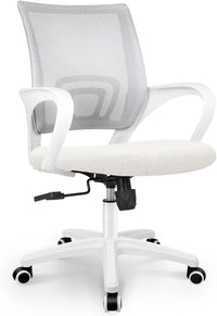 NEO CHAIR Black Mesh Gaming Office Chair Mid Back Lumbar Support Adjustable Height Swivel For Home Computer Desk Task