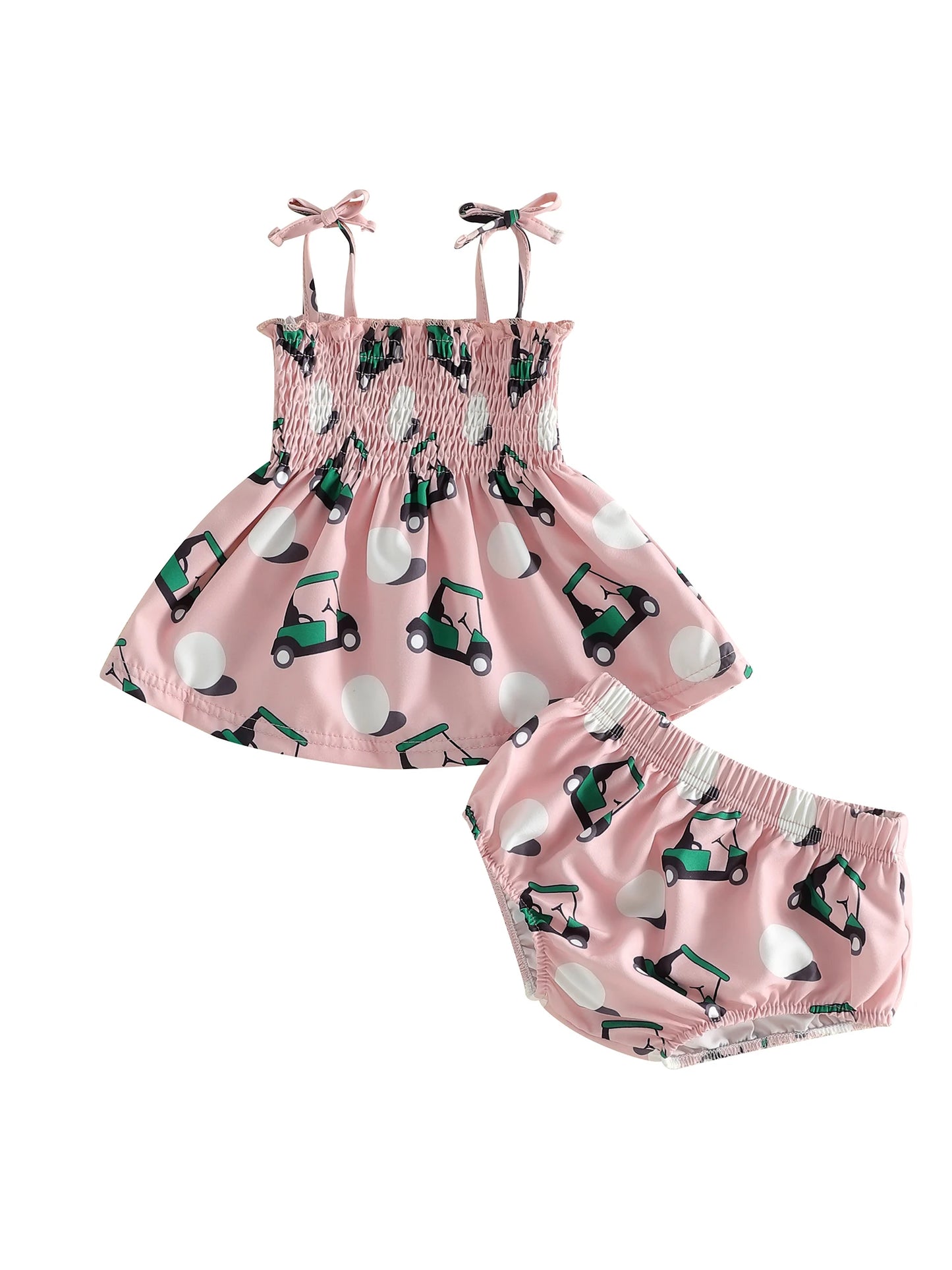 Toddler Girls Tank Top and Shorts Set Sleeveless Floral Print Camisole with Ruffle Hem Shorts Summer Outfit for Kids