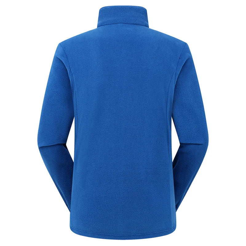 Soft Polar Fleece Jacket with Pockets Lightweight Outdoor Recreation Full Zip Coat