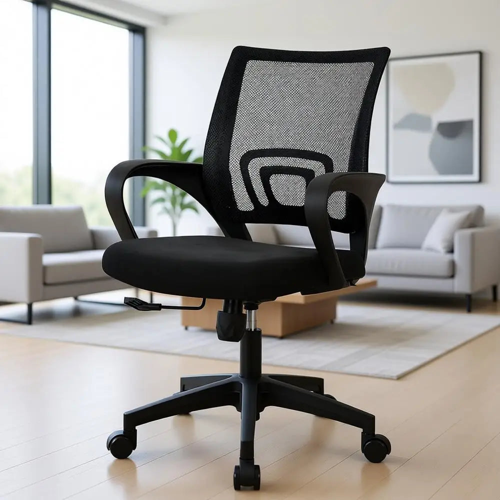 Ergonomic Mesh Gaming Chair with Adjustable Height, Lumbar Support, and Swivel for Comfortable Use