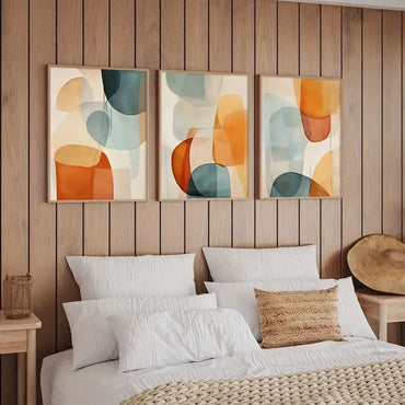 3pcs/Set Colorful Abstract Simple Canvas Posters Bohemian Modern Wall Decor Spring Decorations, Interior Office Home Room Decor