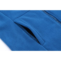 Soft Polar Fleece Jacket with Pockets Lightweight Outdoor Recreation Full Zip Coat