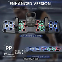 Multi-Functional Pushup Stands System Fitness Floor Chest Muscle Exercise Professional Trainer Tool for Men Women