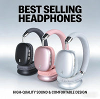Wireless Bluetooth Headphones High-Resolution Audio Foldable Lightweight Deep Bass Long-Lasting Earphones