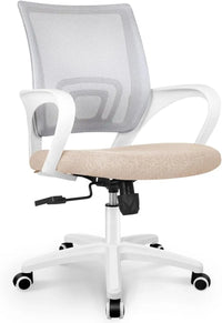 NEO CHAIR Black Mesh Gaming Office Chair Mid Back Lumbar Support Adjustable Height Swivel For Home Computer Desk Task