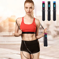 Fitness Skipping Rope Adjustable Digital LCD Counting Calorie Timer Weight Setting Jump Rope Exercise Training Gym Sports