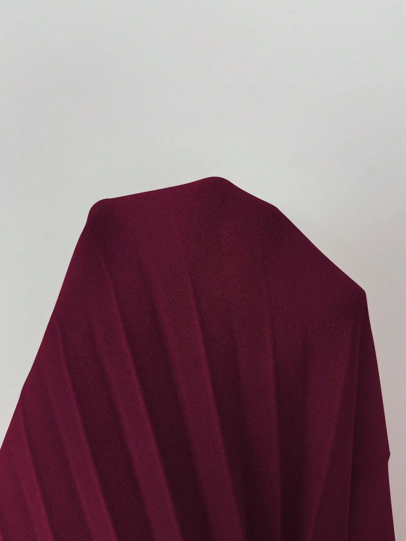 Burgundy V-Neck Ruffle Sleeve Pleated A-Line Maxi Dress with Waist Tie
