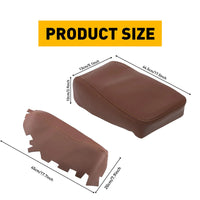 Leather Console Lid  Armrest & Door Panel Cover Brown For Toyota Avalon 2013-2018 Auto Interior Microfiber Leather Trim Cover