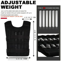 Adjustable Weight Vest, Ankle Weights With Weights, Wrist Weights, Gym Running Weights Strength Training Equipment Fitness Tools
