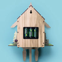 Cuckoo Wall Clock Traditional Antique Chalet Forest House Wooden Wall Pendulum Quartz Clock for Home Cafe Restaurant Hotel Decor