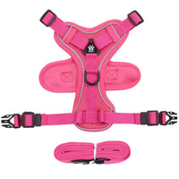 Fashion Reflective Cat Harness and Leash Sets Breathable Mesh Pet Harnesses for Small Dogs Cats Kitten Accessories collier chat