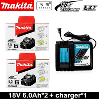 Makita 18V battery5.0Ah 6.0Ah power tool battery BL1860B BL1850B rechargeable battery for All Cordless Power Tool Accessories