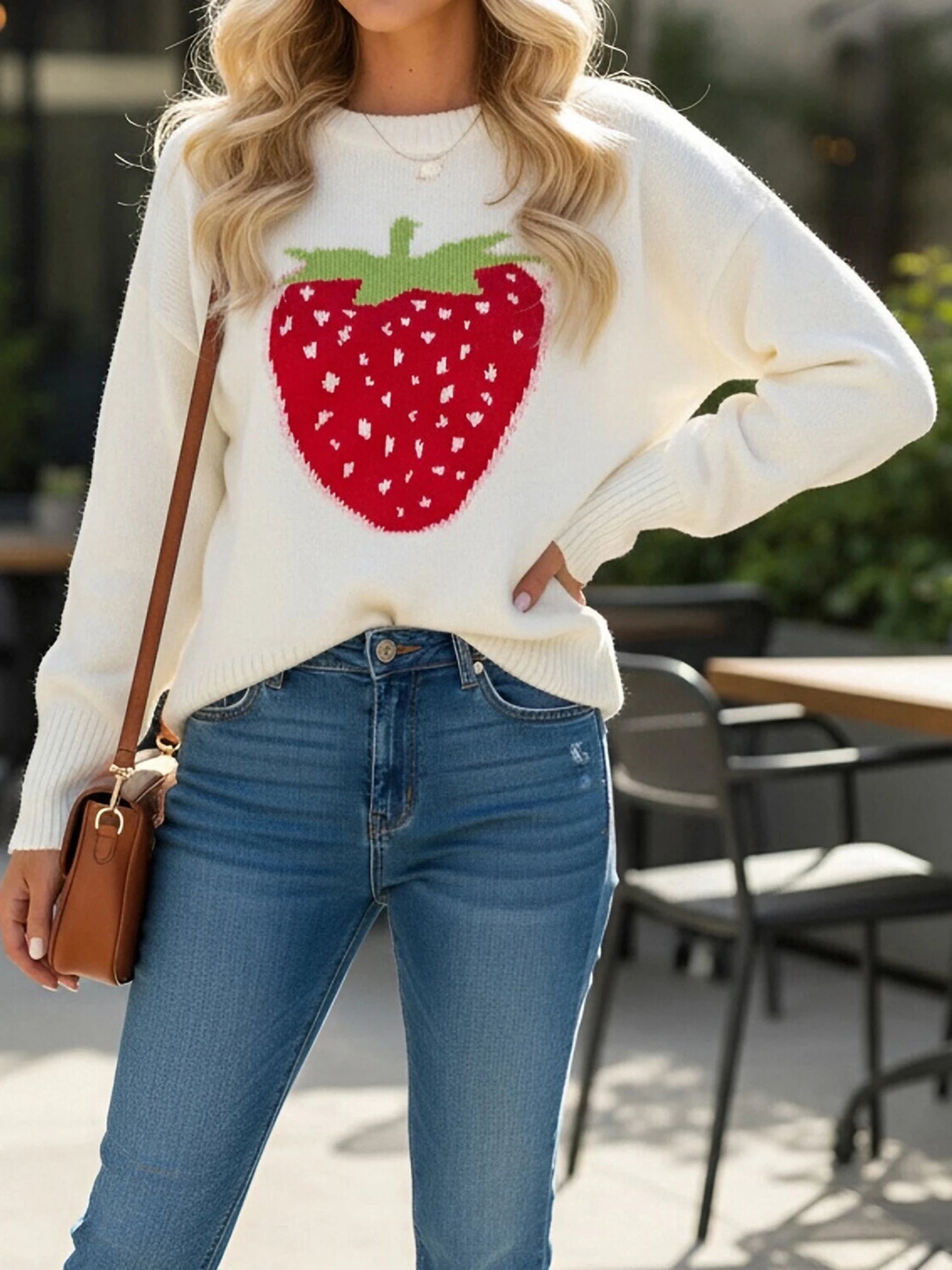 Women Cable Knit Sweater Long Sleeve V-Neck Cozy Pullover Sweater for Autumn Winter Fashion Warmth Comfort Stylish