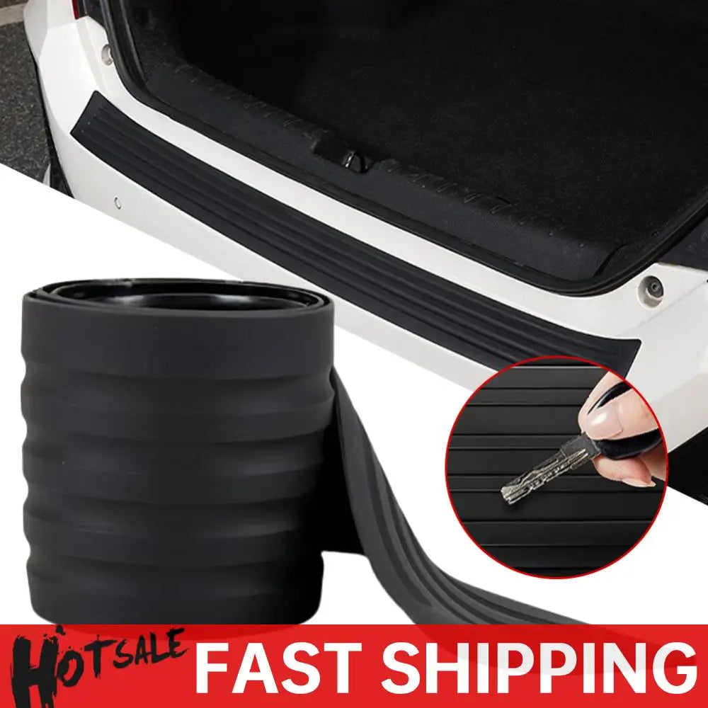 Universal Anti-Collision Rubber Strip Anti-Scratch Anti-Collision Protector Car Rear Bumper Guard Plate Cover Trim Car Styling