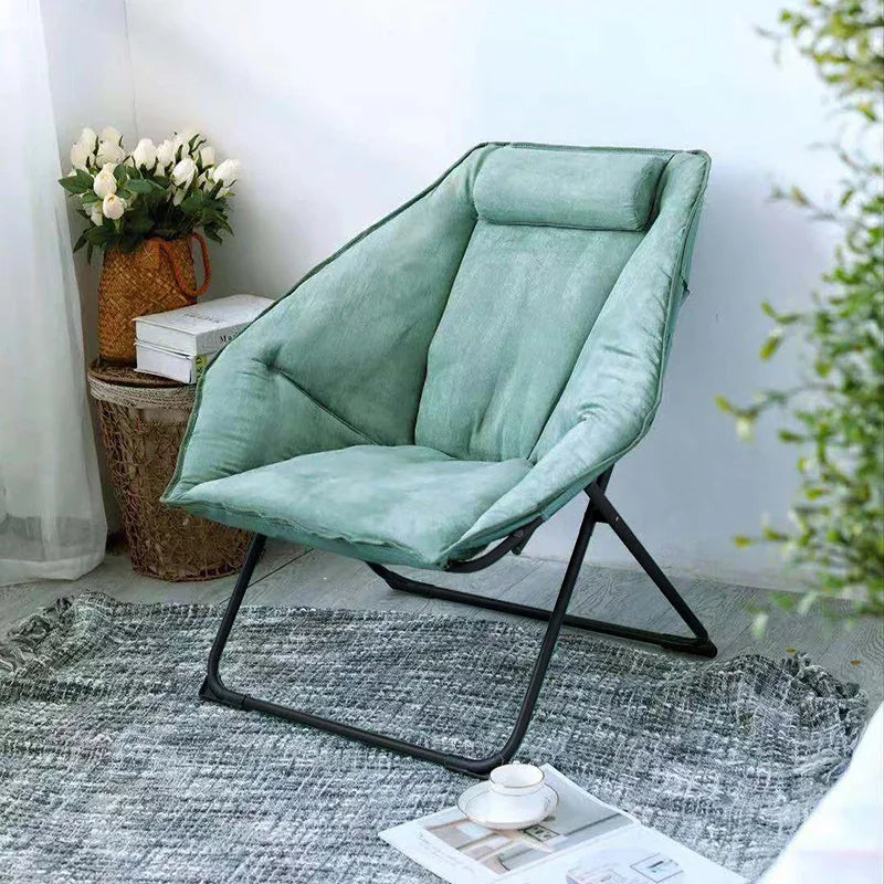 Folding Lounge Chair Recliner for Indoor Outdoor Balcony Patio Garden Comfortable Relaxation Nap Home Office Living Room
