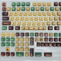 Capabala PBT Girl MOA Height Mechanical Keyboard Keycaps 130 Key Set